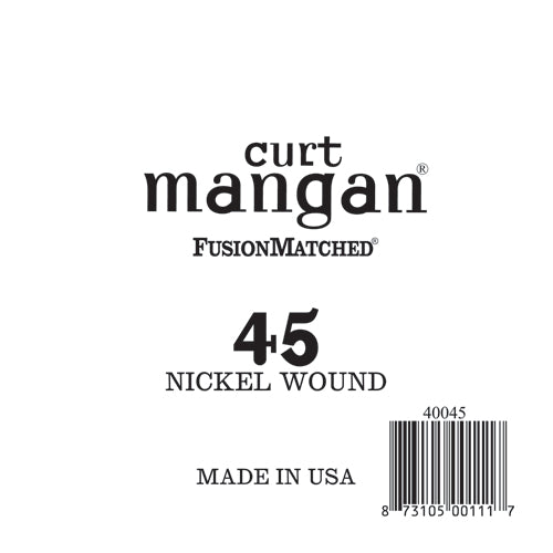 Nickel wound Bass Singles