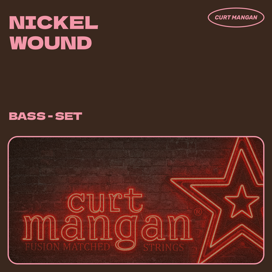Nickel wound Bass Set