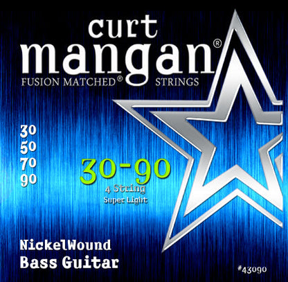 Nickel wound Bass Set